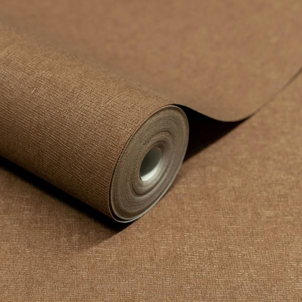 Grandeco Boutique Atogo Semi Plain Woven Effect Luxury Weight Embossed Wallpaper, Bronze