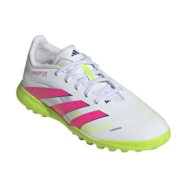 Adidas Childrens/Kids Predator Astro Turf Trainers - White/Pink - 