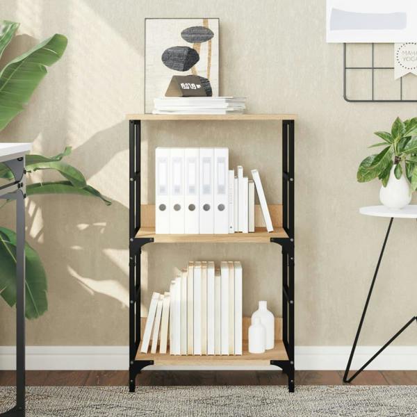 Berkfield Bookshelf Sonoma Oak 50x33x82 cm Engineered Wood