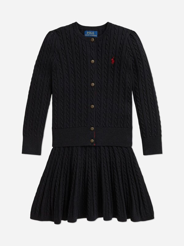 Ralph Lauren Kids Ralph Lauren Girls Cotton Skirt Set in Black