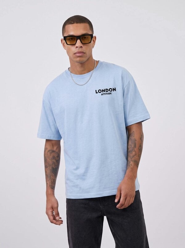 London Attitude Athletics Premium Graphic T-Shirt in Black Print