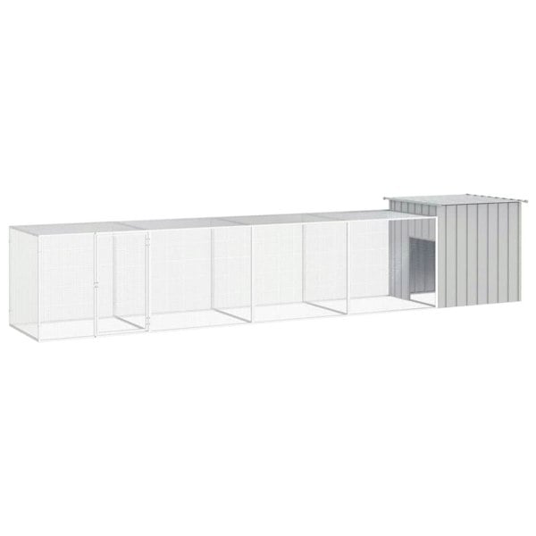 Berkfield Chicken Cage Grey 500x91x100 cm Galvanised Steel