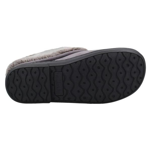 Clarks Ladies Clarks Warm Lined Slippers With Faux Fur Evelyn Mule