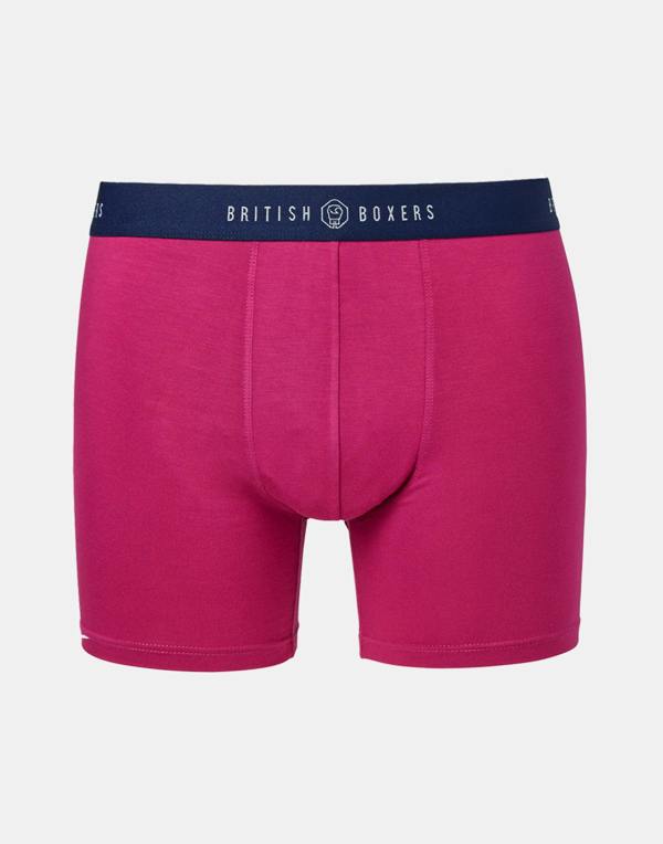 British Boxers Multipack! 4 Pairs of Men's Bamboo Stretch Trunks – Rioja