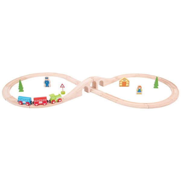 Bigjigs Rail Wooden Figure Of Eight Train Set