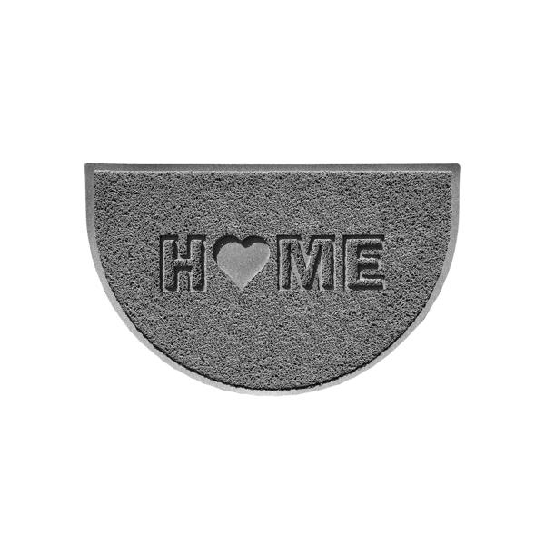 Nicoman Home Heart Embossed Halfmoon Spaghetti Indoor/Outdoor Doormat