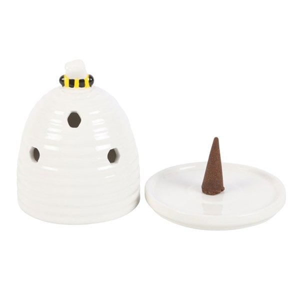 Serano White Beehive Incense Cone Holder