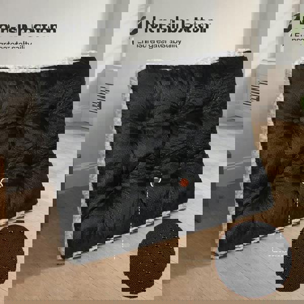 Skylos Dog Bed Soft Velvet Non-Slip Pet Crate Keneel Mattress Mat Small Large