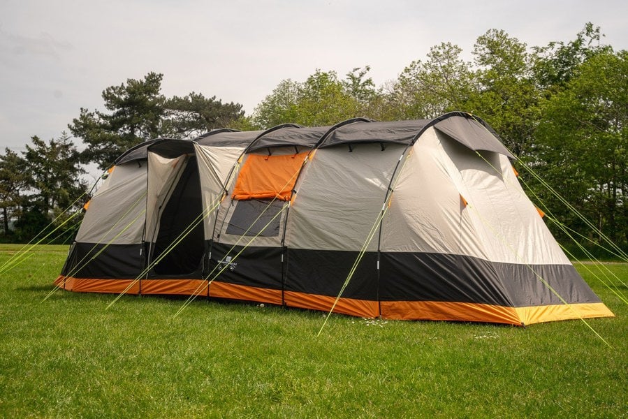 The Wichenford 8.0, 8 berth Tent pitched on a campsite