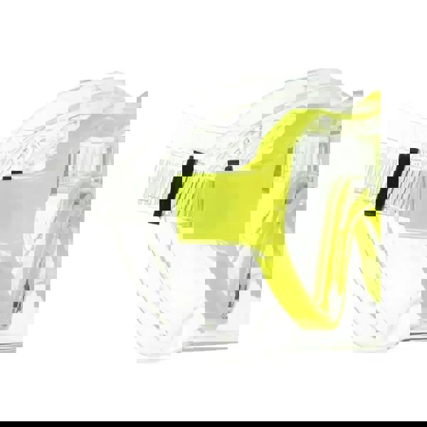 Fashy yellow children snorkel set with clear mask and adjustable strap