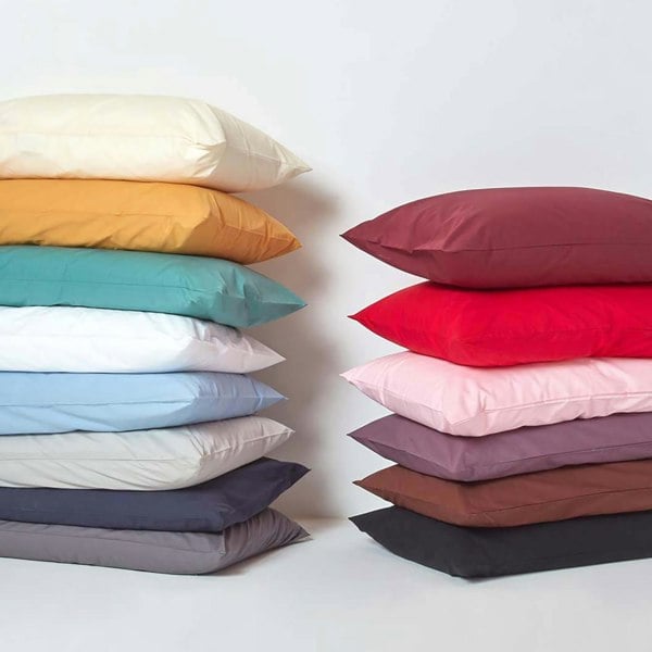 HOMESCAPES Crisp & Cool 200 TC Egyptian Cotton Percale Flat Sheet