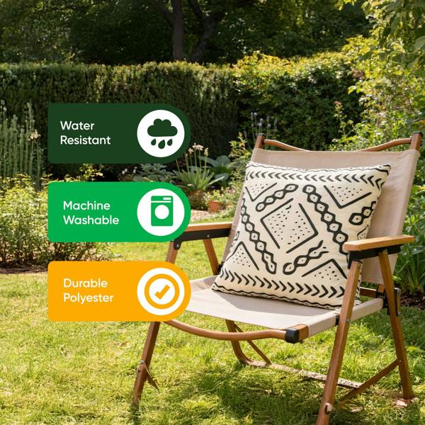 Gardenwize Pair of Outdoor Scatter Cushions – Aztec Tribal Design