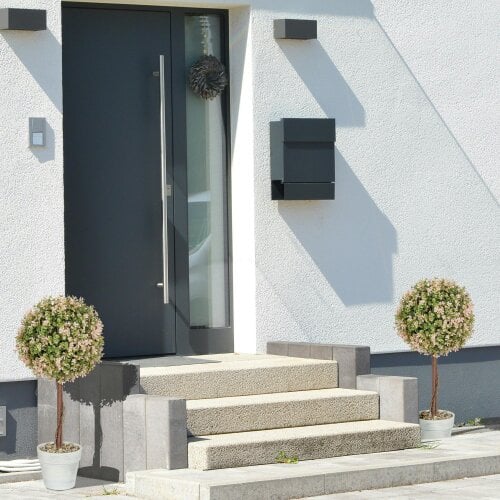 Wyld Haus Lovea Set Of 2 Artificial Murraya Flower Plants In Pots H8 60cm Cream White