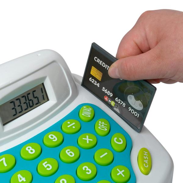 John Adams Electronic Cash Register   Kids Toy with Scanner, Sounds & Play Money Age 3+