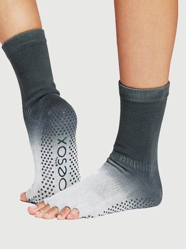 ToeSox Crew Half Toe Women's Yoga Grip Socks