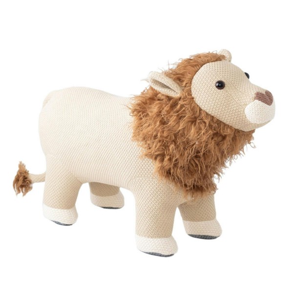 CROCHETTS Large lion plush with auxiliary seat for children LT-R13