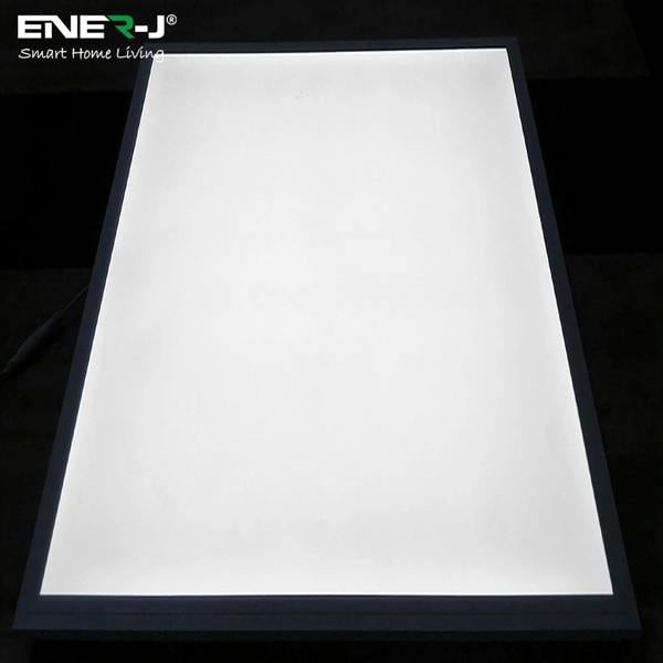 ENER-J Pack of 2 CCT Switchable 60W LED Panel Light, Size 1195x595 mm