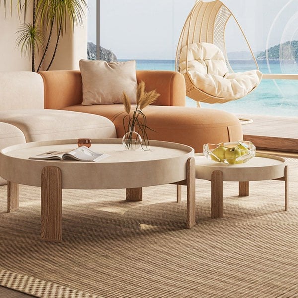 Merle Nesting Coffee Table Set, Wooden-Ritconcept-Rit Concept