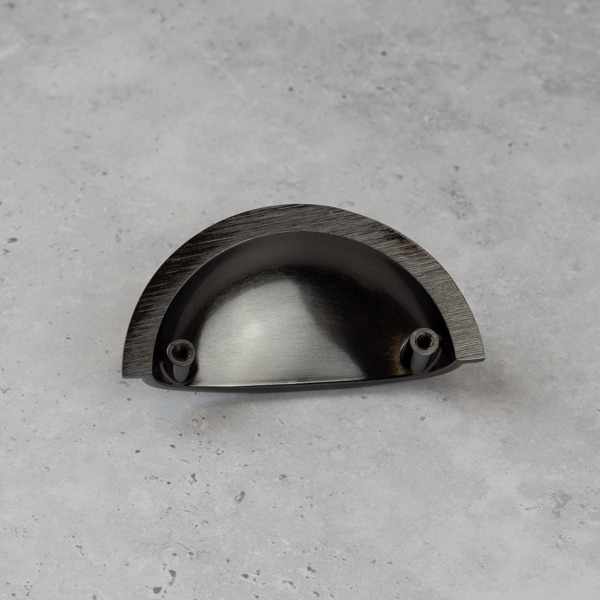 Handle & Home Black Nickel Knob and Cup Handle