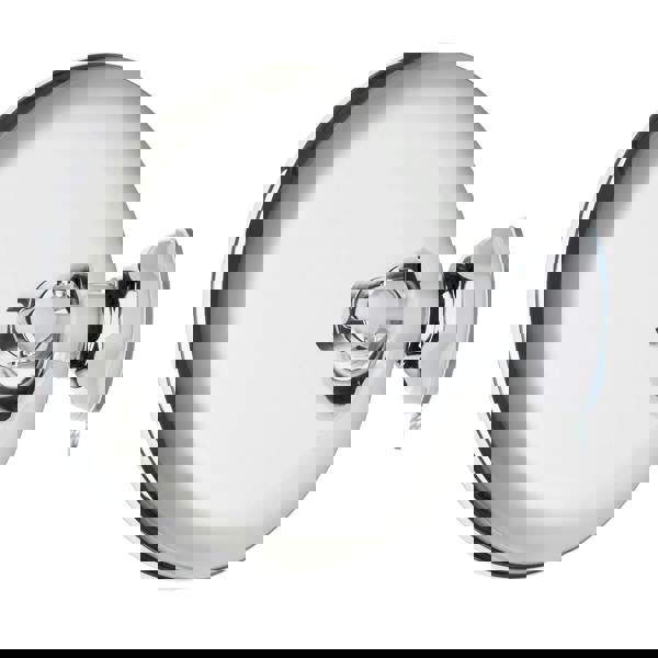 BESLAGSBODEN Polished Chrome LED Mirror with Suction Cup Mounting (200mm) 7x Magnification Bathroom Makeup or Shaving Mirror