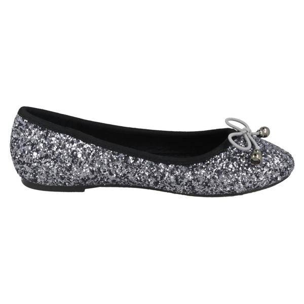 Spot On Girls Spot On Flat Glitter Ballerinas