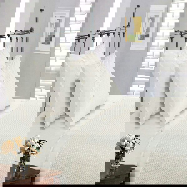 Intimates Waffle Button Duvet Cover & Pillowcase Set