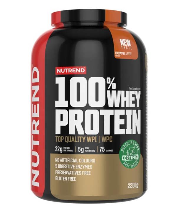 Nutrend 100% Whey Protein, Caramel Latte - 2250g
