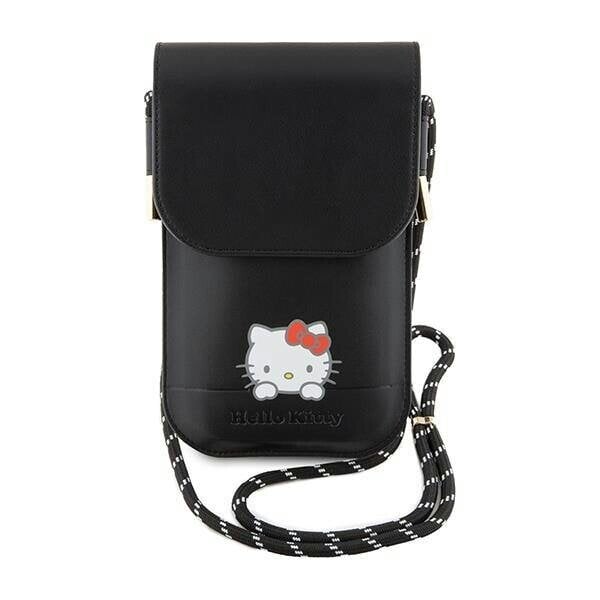 Hello Kitty Leather Daydreaming Cord Universal Phone Bag Black - HKOWBSKCDKK