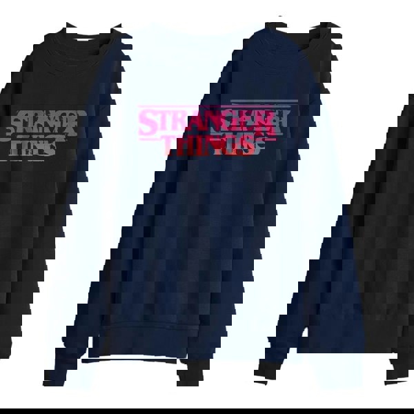 Stranger Things Kids Sunset Logo Sweatshirt - Navy