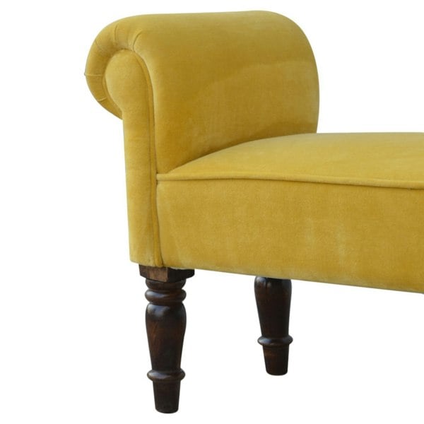 Artisan Furniture Mustard Velvet Bench