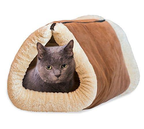 EFG Cat Cave 2-in-1 Tube Cat Mat and Bed
