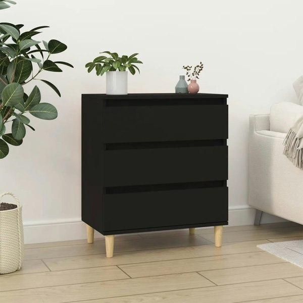 Berkfield Sideboard Black 60x35x70 cm Engineered Wood