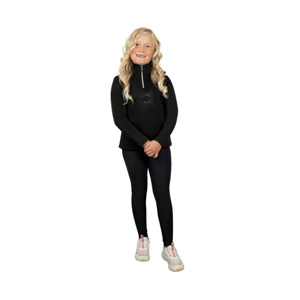 Coldstream Girls Next Generation Hamilton Sparkle Quarter Zip Jumper - Black - 