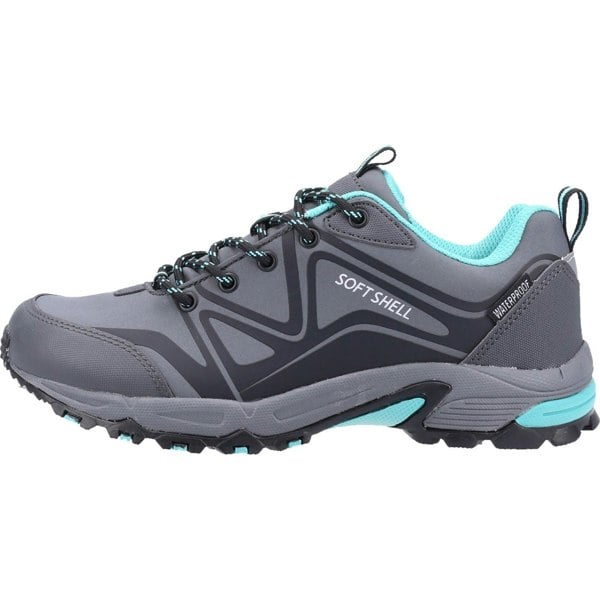 Cotswold model Abbeydale Low Hiker Female in Grey/Black/Aqua