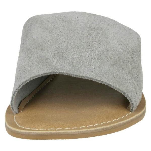 Leather Collection Ladies Leather Collection Flat Mule Sandals