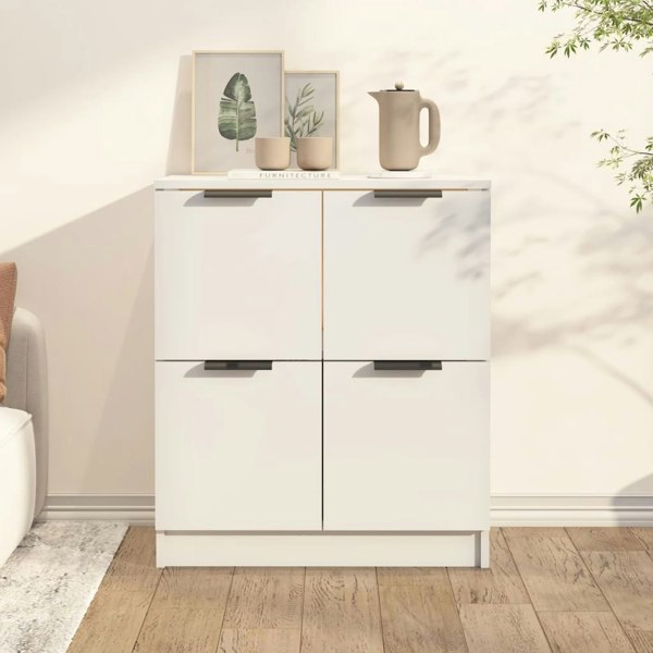 Berkfield Sideboard White 60x30x70 cm Engineered Wood