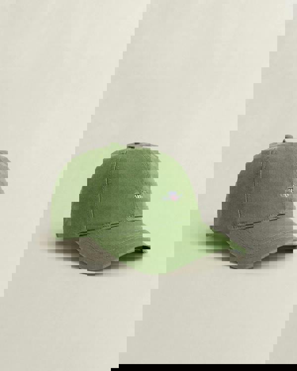 GANT Mens Shield Logo Cotton Twill Cap - 354 Herb Green