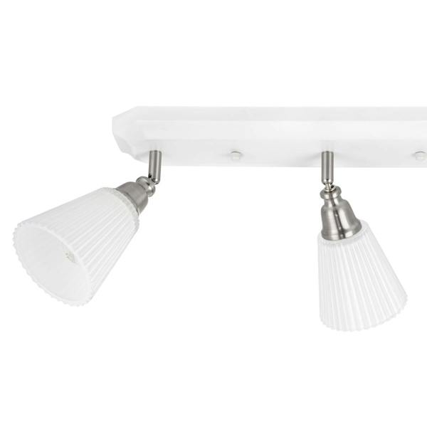 COSYLYTE Leverton 3 Light Ribbed Glass Spotlight