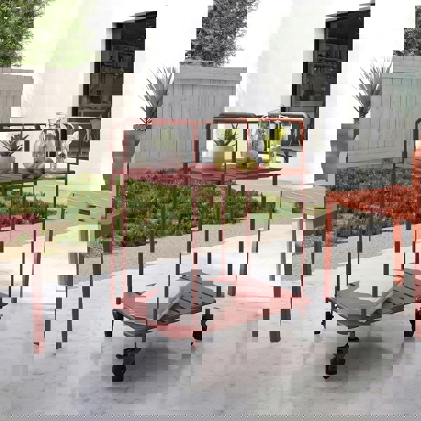 Dorel Home NG Penelope Outdoor Indoor Cart Persimmon