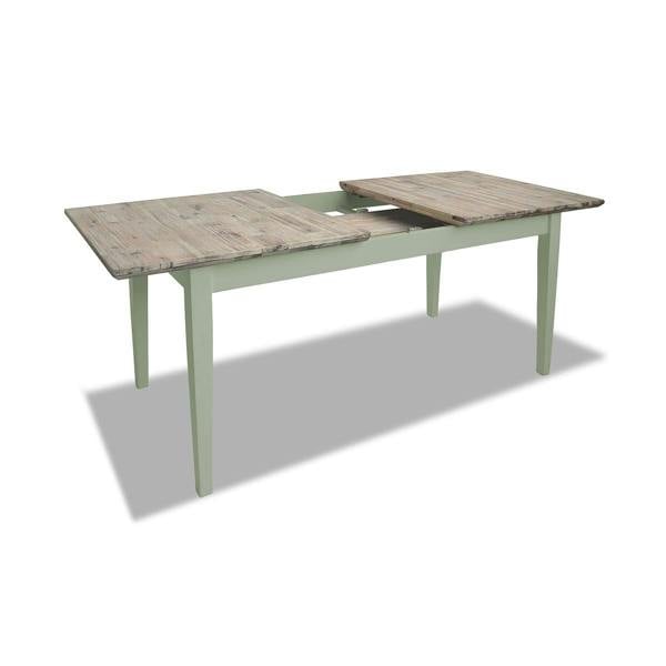 Statement Furniture Florence Rectangle Extending Kitchen Dining Table with Center Extension Leaves