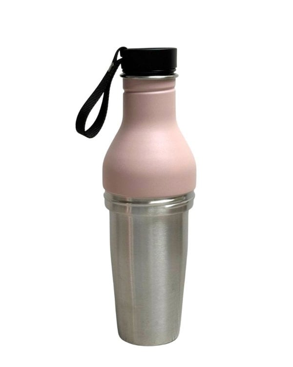 Cupple Blush Pink Water Bottle + Lid