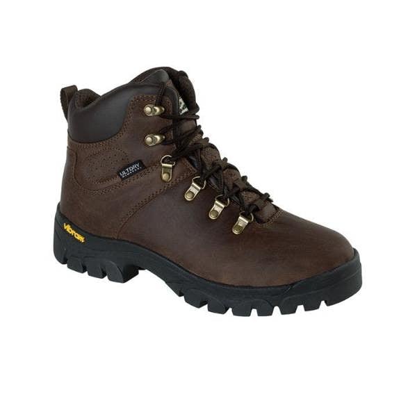 Brown Hoggs of Fife Munro hiking boots with Vibram outsole