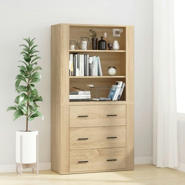 Berkfield Highboard Sonoma Oak Engineered Wood