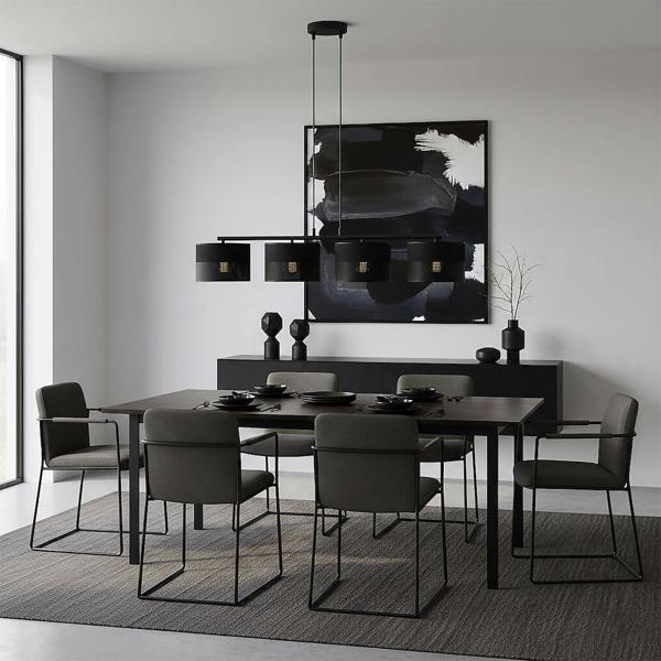 Emibig KARBON Pendant Lamp 4 x E27 Black