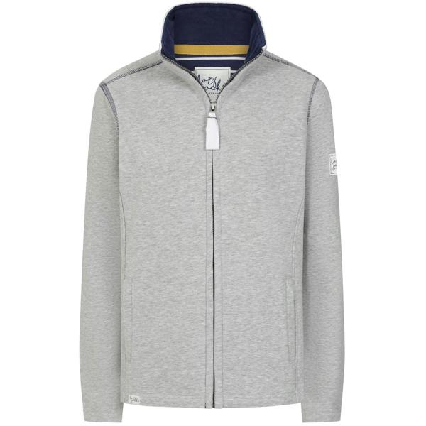 Lazy Jacks Womens/Ladies Logo Full Zip Sweatshirt - Grey Marl - 