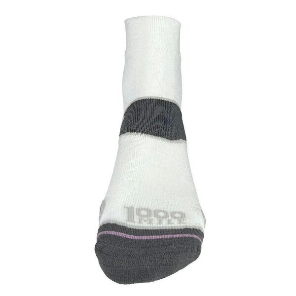 1000 Mile Mens Fusion Double Layer Sports Socks White