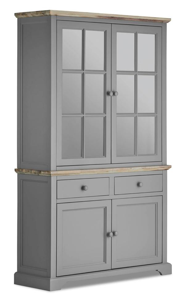 Statement Furniture Florence Glass Door Display Cabinet Large Dresser Assembled
