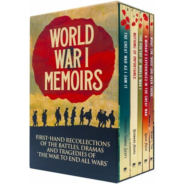 Arcturus World War I Memoirs Collection 5 Books Box Set by Bernard Adams