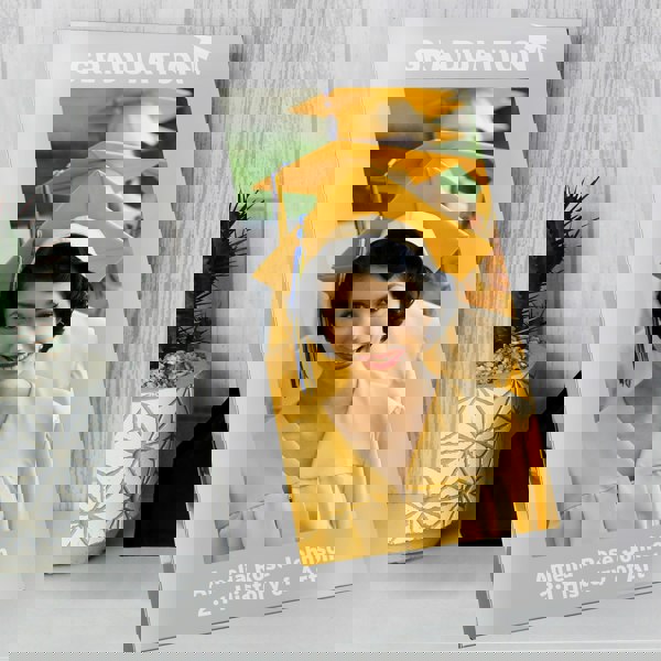 Personalised Memento Company Personalised Graduation 5x7 Silver Photo Frame