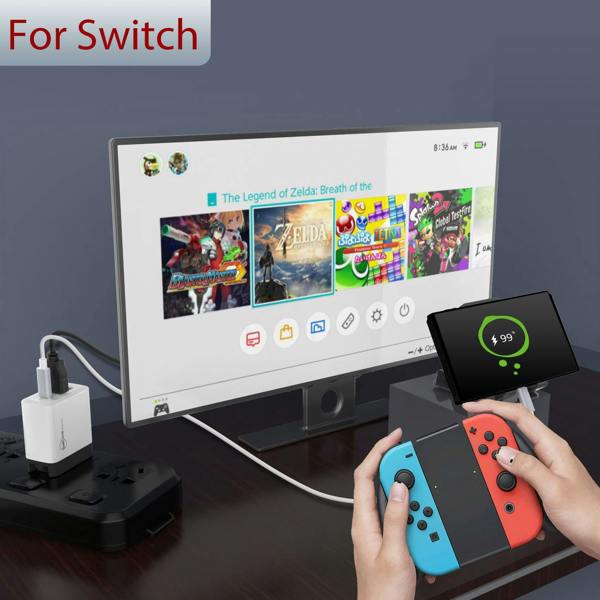 ULTRICS Switch Docking Station for Nintendo Switch OLED, 36W GaN TV Dock with USB-C PD, USB-A and 4K HDMI Port
